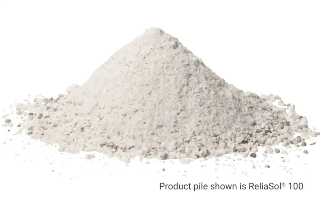 Product pile of ReliaSol 100.