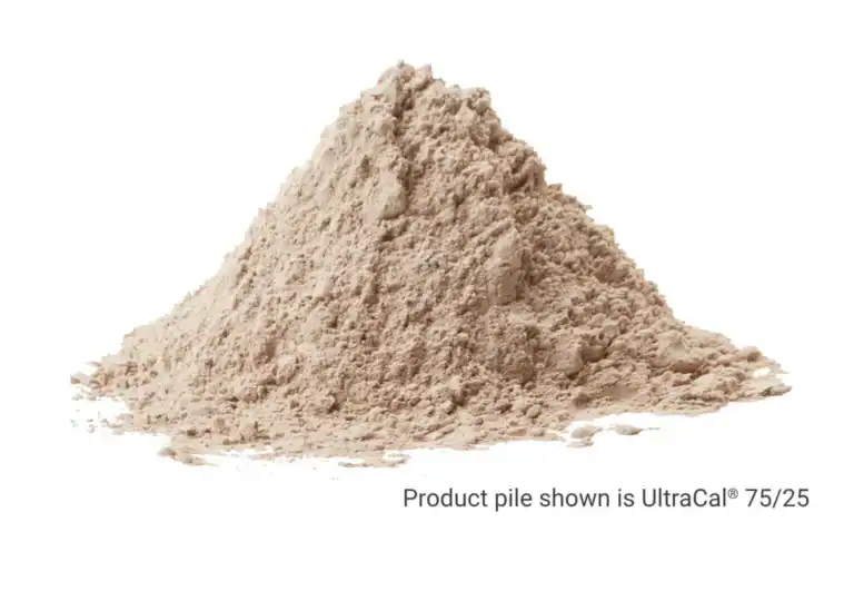 Product pile of UltraCal 75-25.