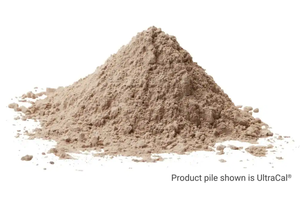 Product pile of UltraCal 100.